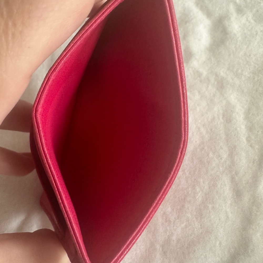 Christian Dior Fushia Pink Leather Card Case - Picture 10 of 11